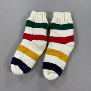 HBC stripes Multistripe Faux Shearling-Lined Cozy Socks Hudson's Bay